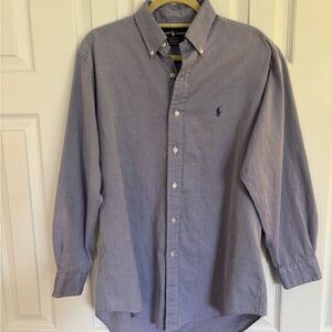 Ralph Lauren Yarmouth 100% Two-Ply Cotton Button-Down Shirt